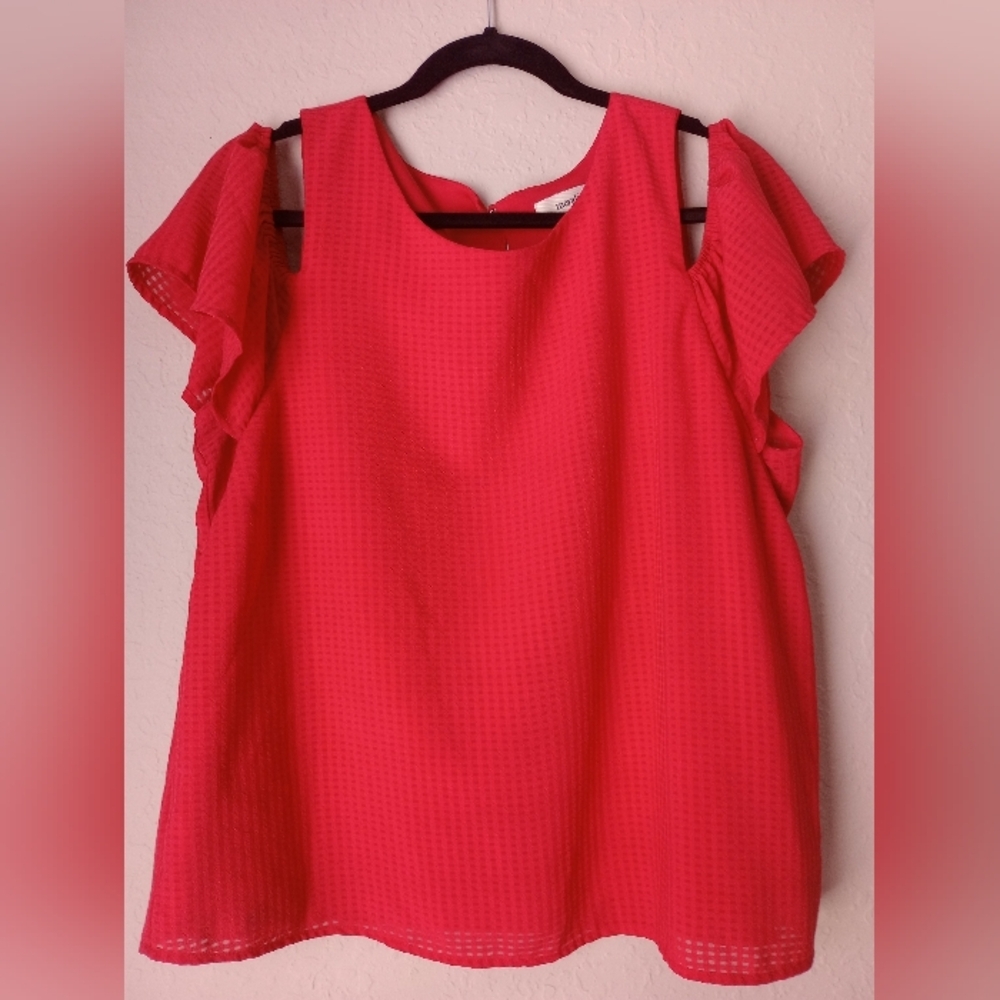 Meraki Red Blouse with Chic Design